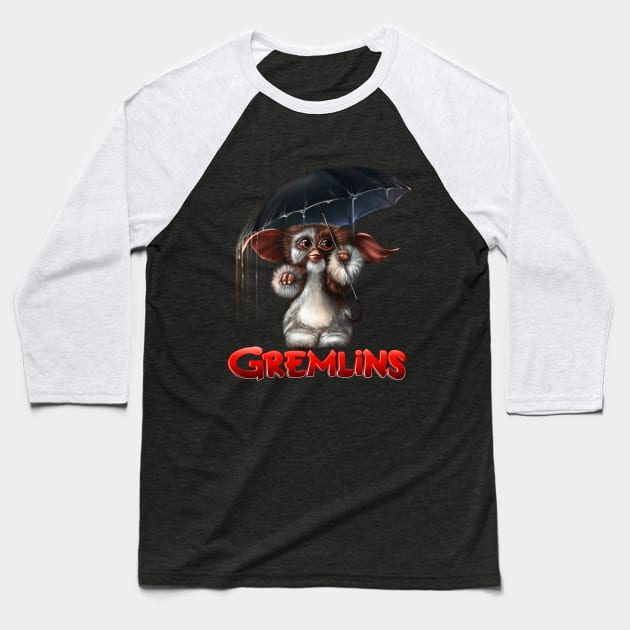 Gizmo Baseball T-Shirt by mayyaflowers